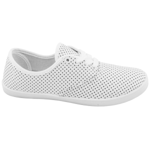 Бели дамски маратонки, текстилна материя - спортни кецове за пролетта и лятото N 100010287