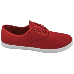 Червени дамски маратонки, текстилна материя - спортни кецове за пролетта и лятото N 100010292