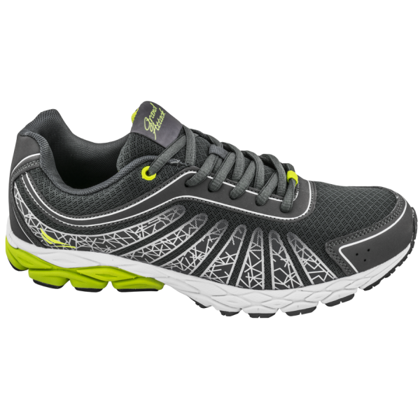 Сиви мъжки маратонки, текстилна материя - спортни обувки за пролетта и лятото N 100010222