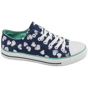 Сини дамски кецове, текстилна материя - спортни кецове за целогодишно ползване N 100010325