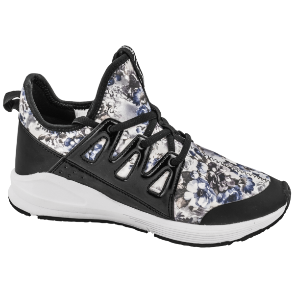 Черни дамски маратонки с мемори пяна, текстилна материя - спортни обувки за целогодишно ползване N 100010327