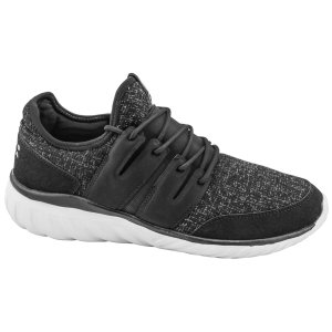 Черни мъжки маратонки с мемори пяна, текстилна материя - спортни обувки за пролетта и лятото N 100010218