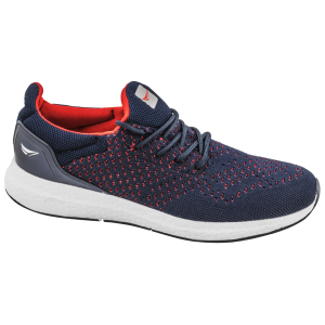 Сини мъжки маратонки, текстилна материя - спортни обувки за пролетта и лятото N 100010230