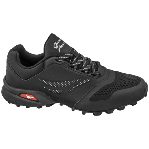 Черни мъжки маратонки, еко-кожа и текстилна материя - спортни обувки за пролетта и лятото N 100010232