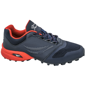 Сини мъжки маратонки, еко-кожа и текстилна материя - спортни обувки за пролетта и лятото N 100010233