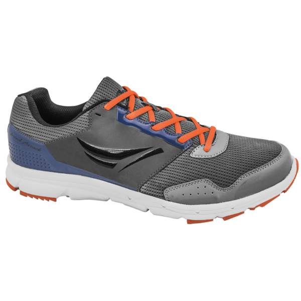 Сиви мъжки маратонки, текстилна материя - спортни обувки за пролетта и лятото N 100010259
