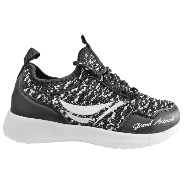 Черни детски маратонки, текстилна материя - спортни обувки за пролетта и лятото N 100010341
