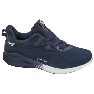 Сини мъжки маратонки, текстилна материя - спортни обувки за пролетта и лятото N 100010237