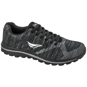 Черни мъжки маратонки, текстилна материя - спортни обувки за пролетта и лятото N 100010250