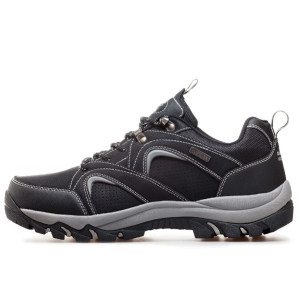 Сиви мъжки маратонки, здрава еко-кожа - всекидневни обувки за есента и зимата N 100011446