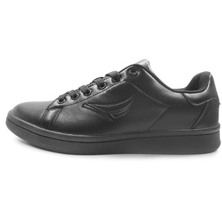 Черни мъжки спортни обувки, здрава еко-кожа - всекидневни обувки за есента и зимата N 100011470