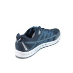 Сини мъжки маратонки, текстилна материя - спортни обувки за пролетта и лятото N 10009865