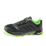 Черни тинейджърски маратонки, текстилна материя - спортни обувки за пролетта и лятото N 100010065