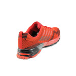 Червени тинейджърски маратонки, текстилна материя - спортни обувки за пролетта и лятото N 100010068