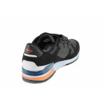 Черни детски маратонки, здрава еко-кожа - всекидневни обувки за пролетта и лятото N 100011198