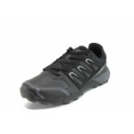 Черни мъжки маратонки, здрава еко-кожа - всекидневни обувки за есента и зимата N 100011405