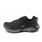 Черни мъжки маратонки, текстилна материя - всекидневни обувки за есента и зимата N 100011506
