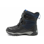 Черни юношески апрески, здрава еко-кожа - ежедневни обувки за есента и зимата N 100011776