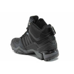 Черни юношески боти, здрава еко-кожа - всекидневни обувки за есента и зимата N 100011791