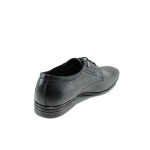 Черни анатомични официални мъжки обувки, естествена кожа - всекидневни обувки за целогодишно ползване N 10009918