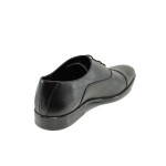 Черни анатомични официални мъжки обувки, естествена кожа - официални обувки за целогодишно ползване N 100010555