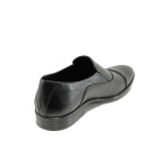 Черни анатомични официални мъжки обувки, естествена кожа - официални обувки за целогодишно ползване N 100010556