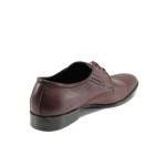 Червени анатомични мъжки обувки, естествена кожа - елегантни обувки за целогодишно ползване N 100010648