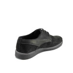 Черни анатомични мъжки обувки, естествена кожа - всекидневни обувки за есента и зимата N 100011310