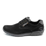 Черни мъжки обувки, естествена кожа - всекидневни обувки за есента и зимата N 100011316