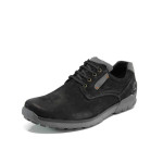 Черни мъжки обувки, естествена кожа - всекидневни обувки за есента и зимата N 100011316