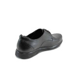 Черни мъжки обувки, естествена кожа - официални обувки за есента и зимата N 100011362