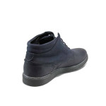 Черни мъжки боти, естествена кожа - всекидневни обувки за есента и зимата N 100011367