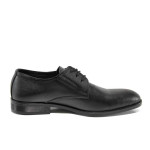 Черни анатомични мъжки обувки, естествена кожа - официални обувки за есента и зимата N 100011533