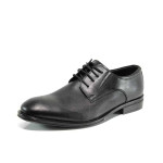 Черни анатомични мъжки обувки, естествена кожа - официални обувки за есента и зимата N 100011532