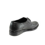Черни анатомични мъжки обувки, естествена кожа - официални обувки за есента и зимата N 100011532
