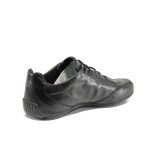 Черни анатомични мъжки спортни обувки, естествена кожа - всекидневни обувки за есента и зимата N 100011574