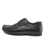 Черни анатомични мъжки обувки, естествена кожа - всекидневни обувки за пролетта и есента N 100011598