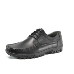 Черни анатомични мъжки обувки, естествена кожа - всекидневни обувки за пролетта и есента N 100011598