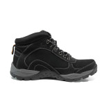Черни мъжки боти, естествена кожа - всекидневни обувки за есента и зимата N 100011654