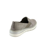 Бежови дамски обувки с равна подметка, качествен еко-велур - всекидневни обувки за пролетта и лятото N 10009850