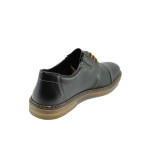 Черни мъжки обувки, естествена кожа - всекидневни обувки за пролетта и лятото N 10009896