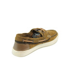 Кафяви мъжки обувки, естествен набук - всекидневни обувки за пролетта и лятото N 10009919