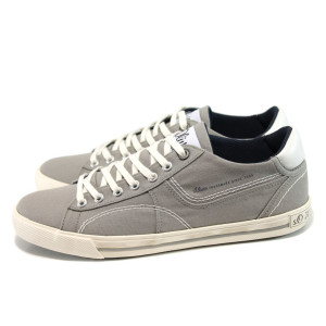 Сиви мъжки спортни обувки, текстилна материя - всекидневни обувки за пролетта и лятото N 100010446