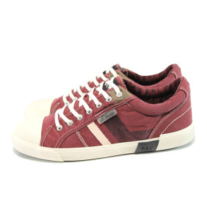 Винени мъжки спортни обувки, текстилна материя - всекидневни обувки за пролетта и лятото N 100010447