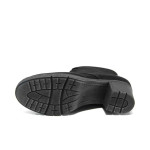 Черни анатомични дамски боти, качествен еко-велур - всекидневни обувки за есента и зимата N 100011271
