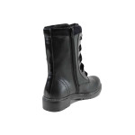 Черни дамски боти, здрава еко-кожа - всекидневни обувки за есента и зимата N 100011430