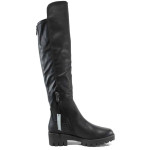 Черни дамски ботуши с мемори пяна, здрава еко-кожа - ежедневни обувки за есента и зимата N 100011692
