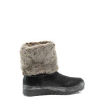Черни дамски боти, здрава еко-кожа - всекидневни обувки за есента и зимата N 100011816