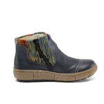 Сини дамски боти, здрава еко-кожа - всекидневни обувки за есента и зимата N 100011849