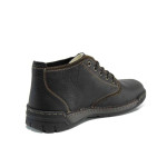 Кафяви мъжки боти, естествена кожа - ежедневни обувки за есента и зимата N 100012004